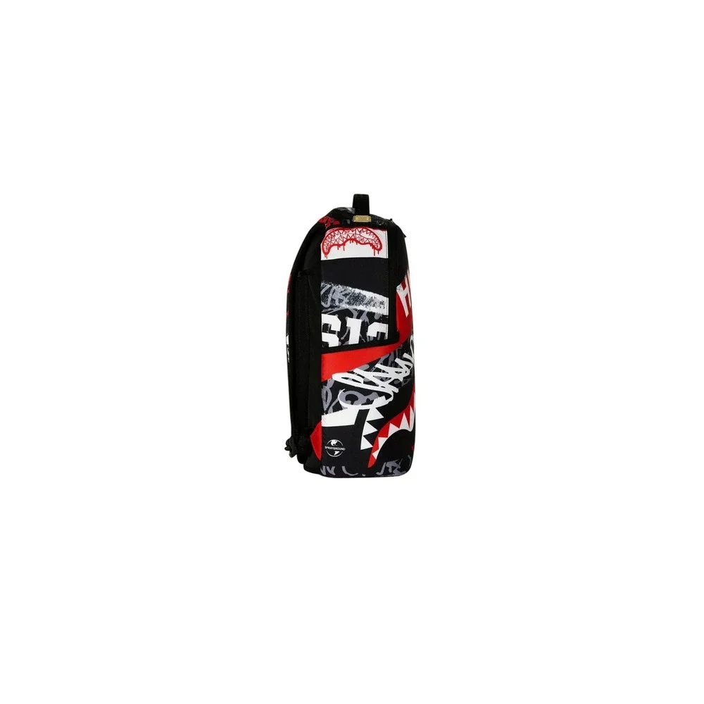 Sprayground Hello My Name Is Shark Backpack Limited Edition Red Black B4647